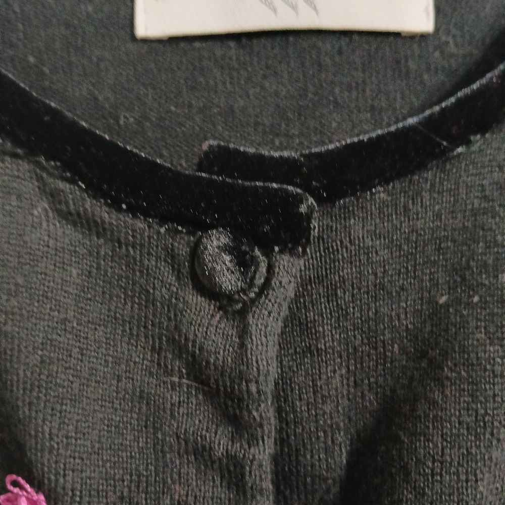 MARISA CHRISTINA Women's Black Patterned Sweater‎ - Picture 16 of 16